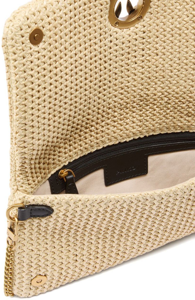 Pinko Bags Rafianeroantique Gold Divers