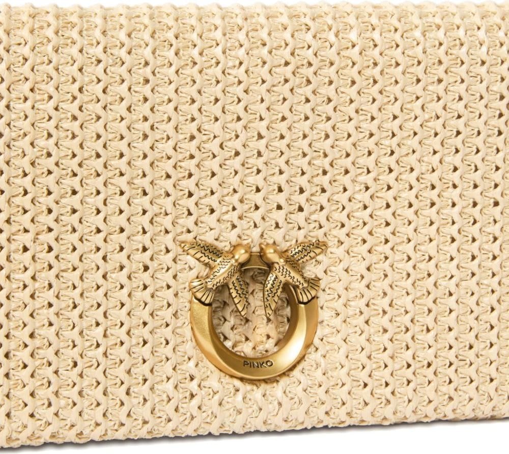 Pinko Bags Rafianeroantique Gold Divers