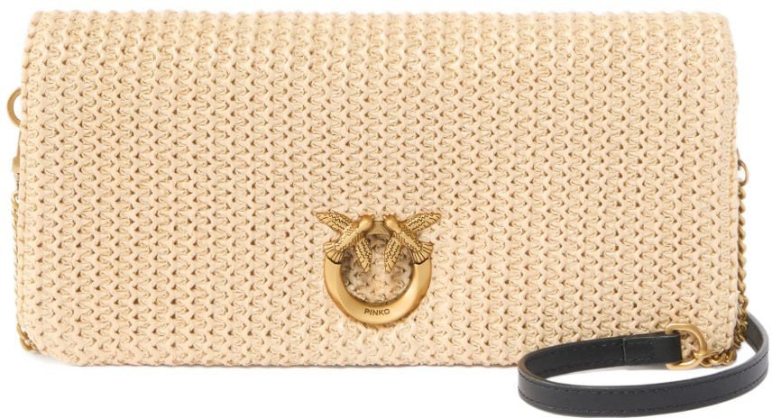 Pinko Bags Rafianeroantique Gold Divers