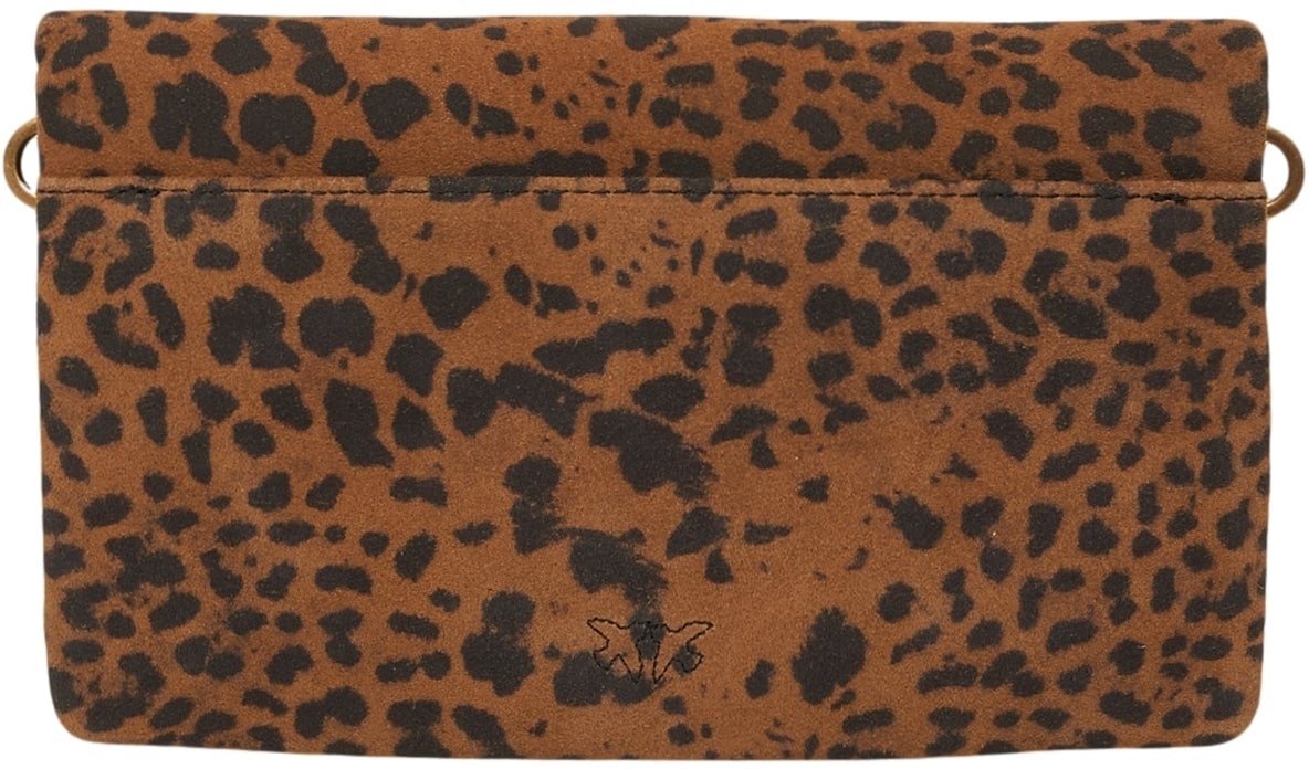 Pinko Shoulder bag with animal print Bruin
