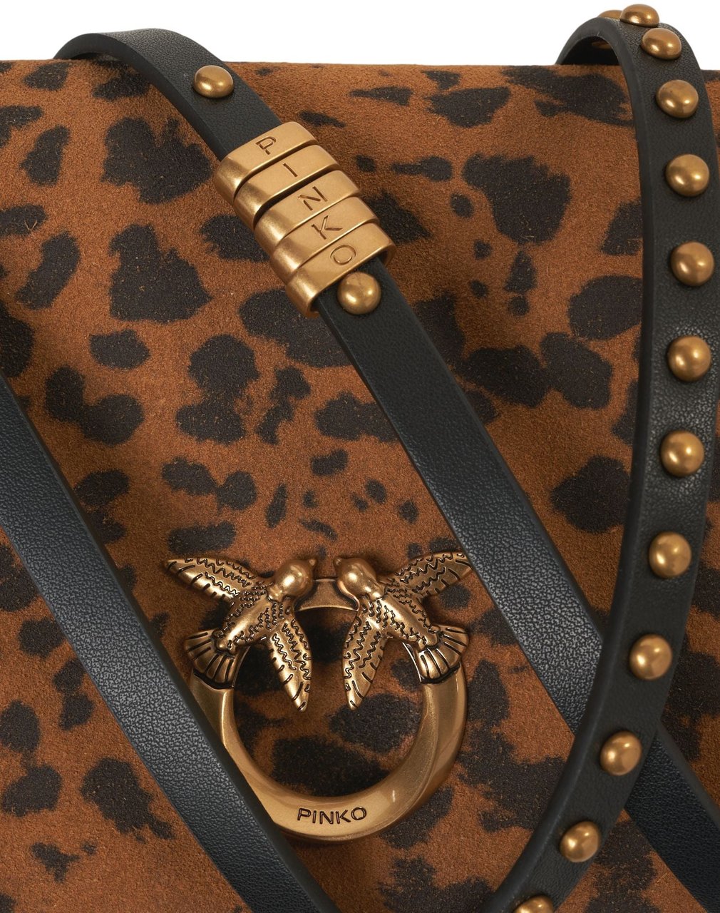Pinko Shoulder bag with animal print Bruin