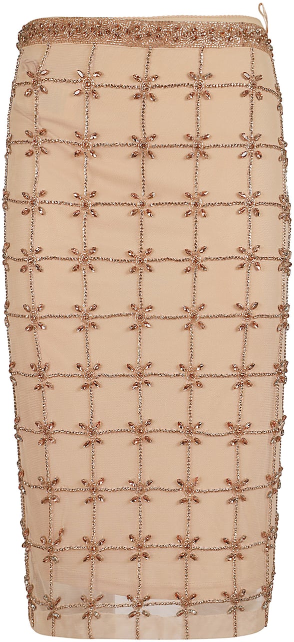 PINKO NEW CARRIERI GONNA TULLE FULL Beige