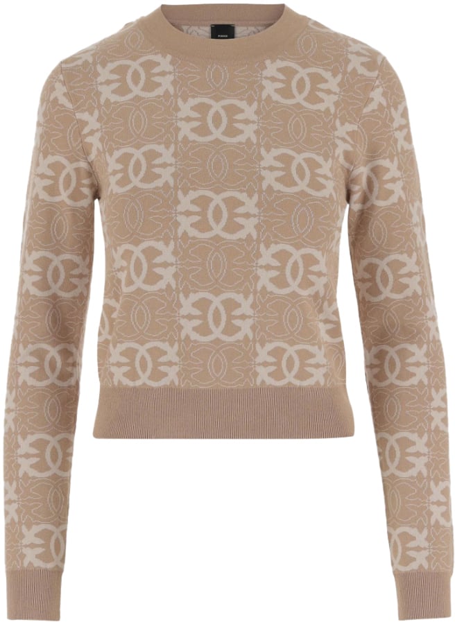 Pinko Pinko Main Coll. Sweaters Camel Beige