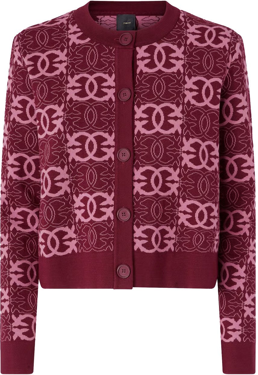 Pinko Cardigan Maroon Maroon