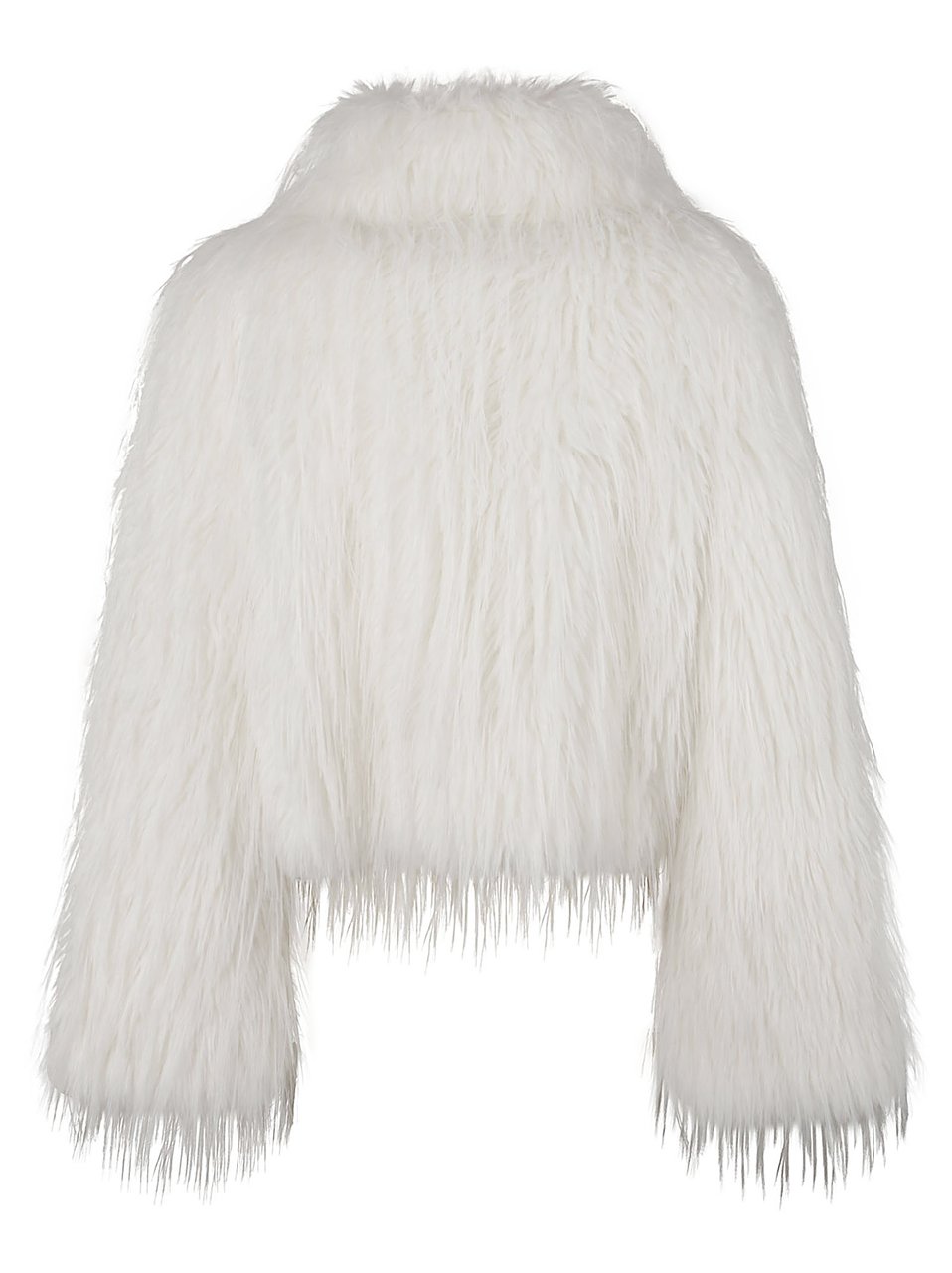 Pinko Amparo Faux Fur Caban White Wit