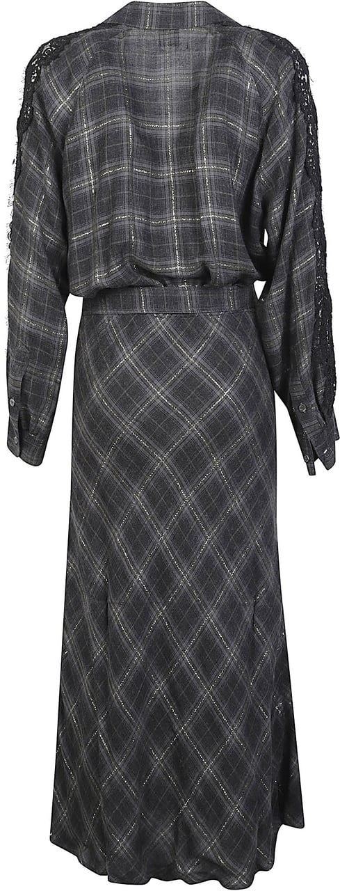 Pinko Osane Long Dress Grey Grijs