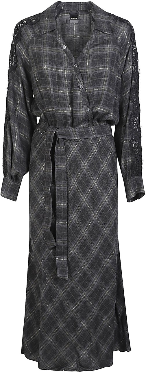Pinko Osane Long Dress Grey Grijs
