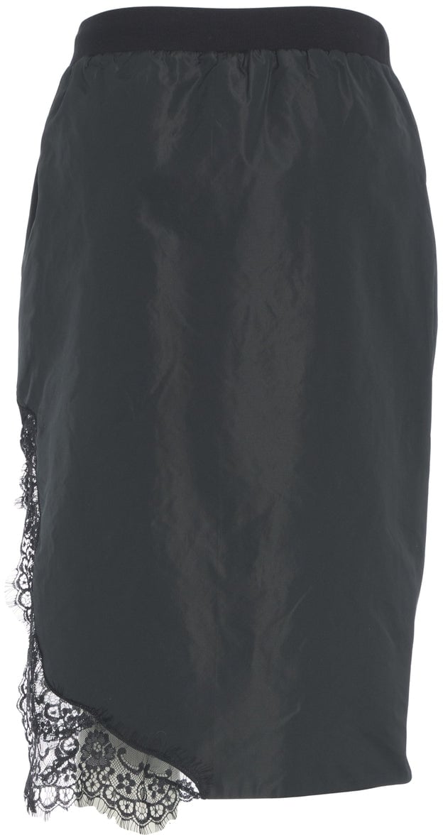 Pinko Skirt with lace details 'Cipriana' Zwart