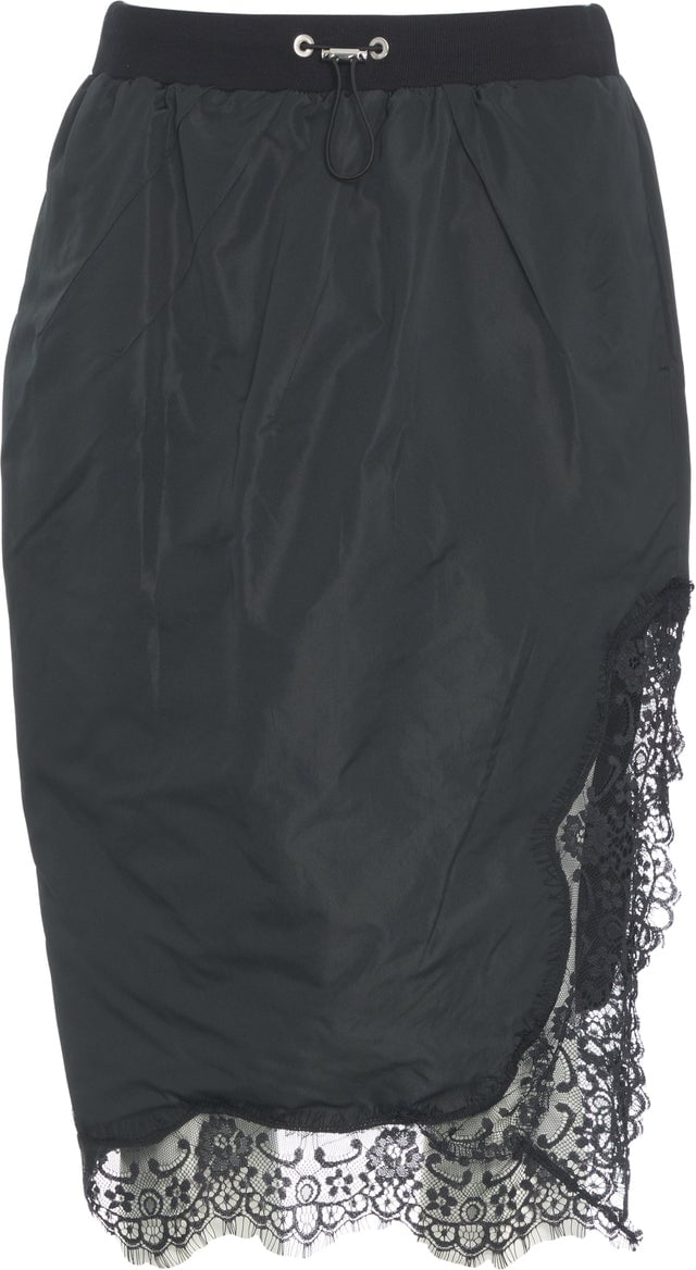 Pinko Skirt with lace details 'Cipriana' Zwart