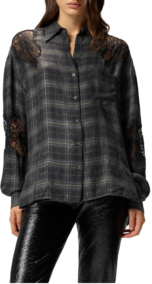 Pinko Shirts Gray Grijs