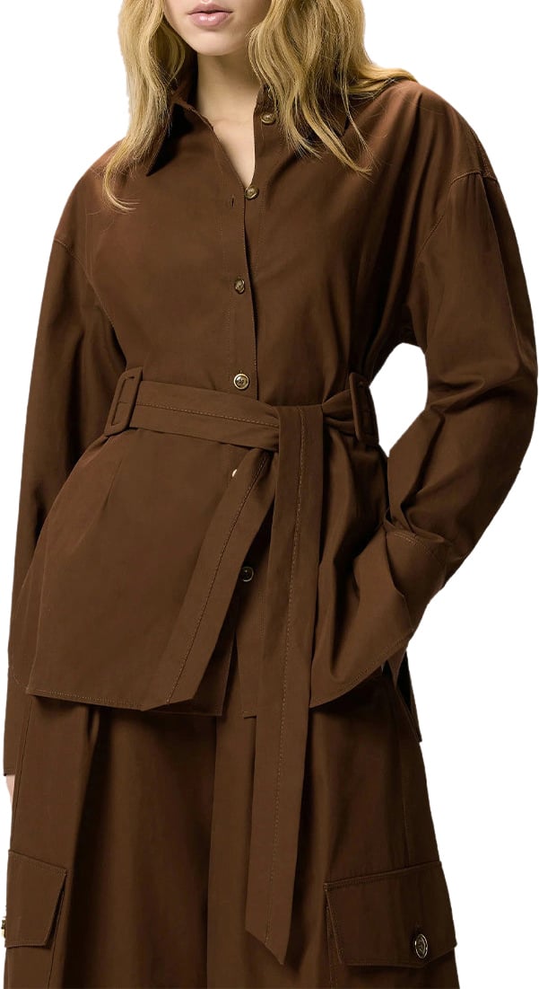 Pinko Shirts Brown Bruin