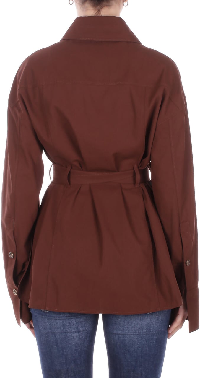 Pinko Jackets Marrone Bruin