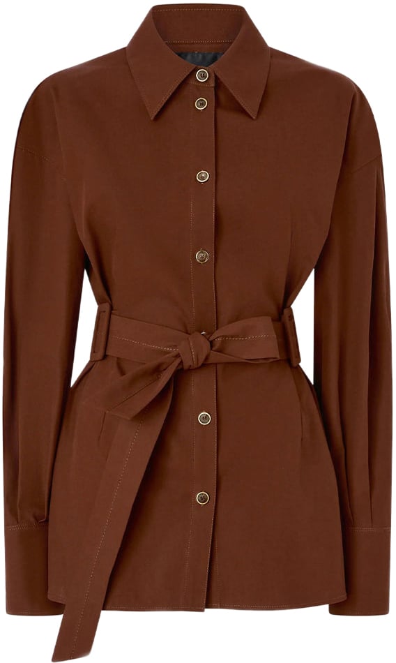 Pinko Shirts Brown Bruin