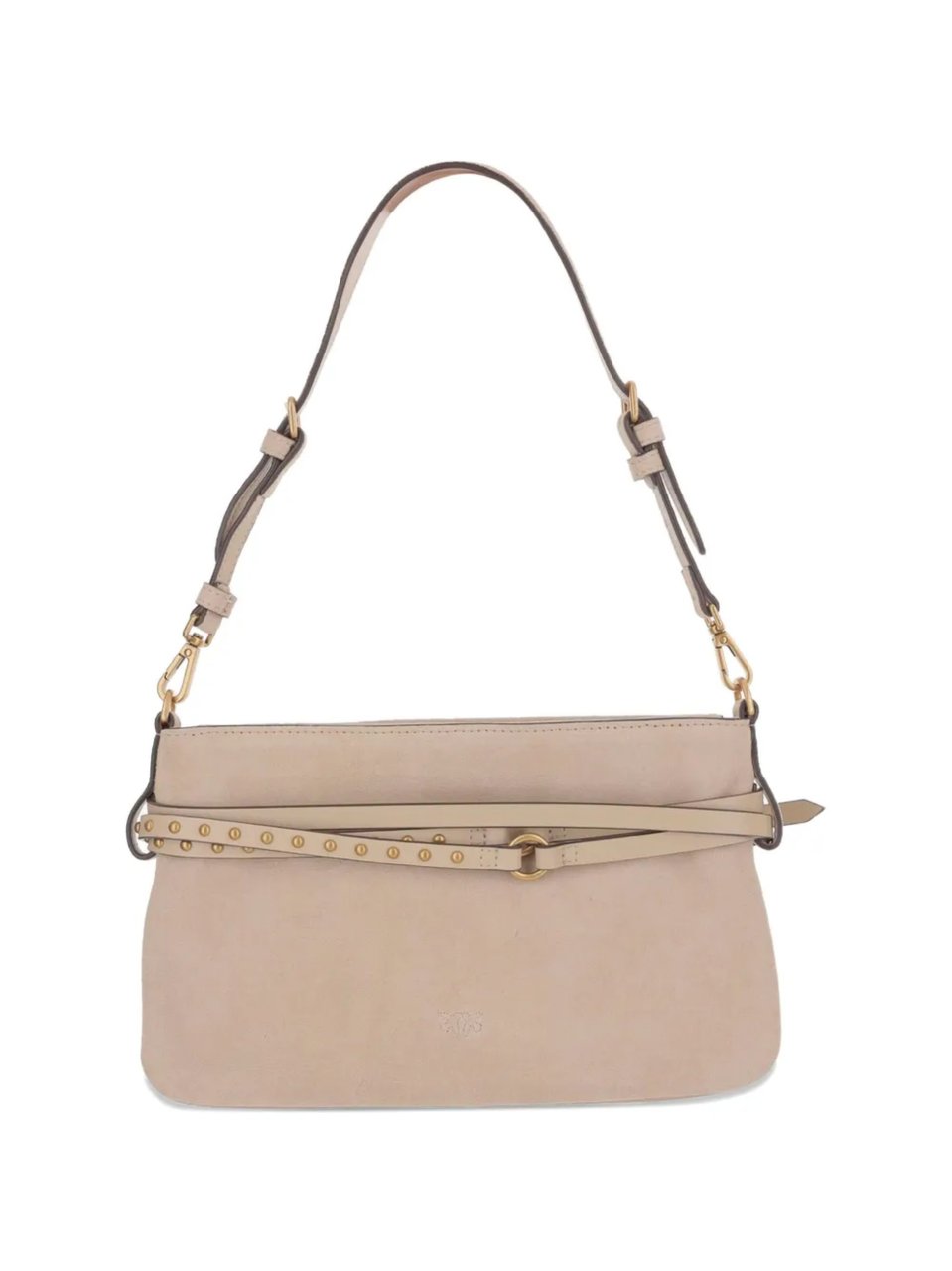 Pinko Belt Mini Oval Buckle Shoulder Bag Neutraal