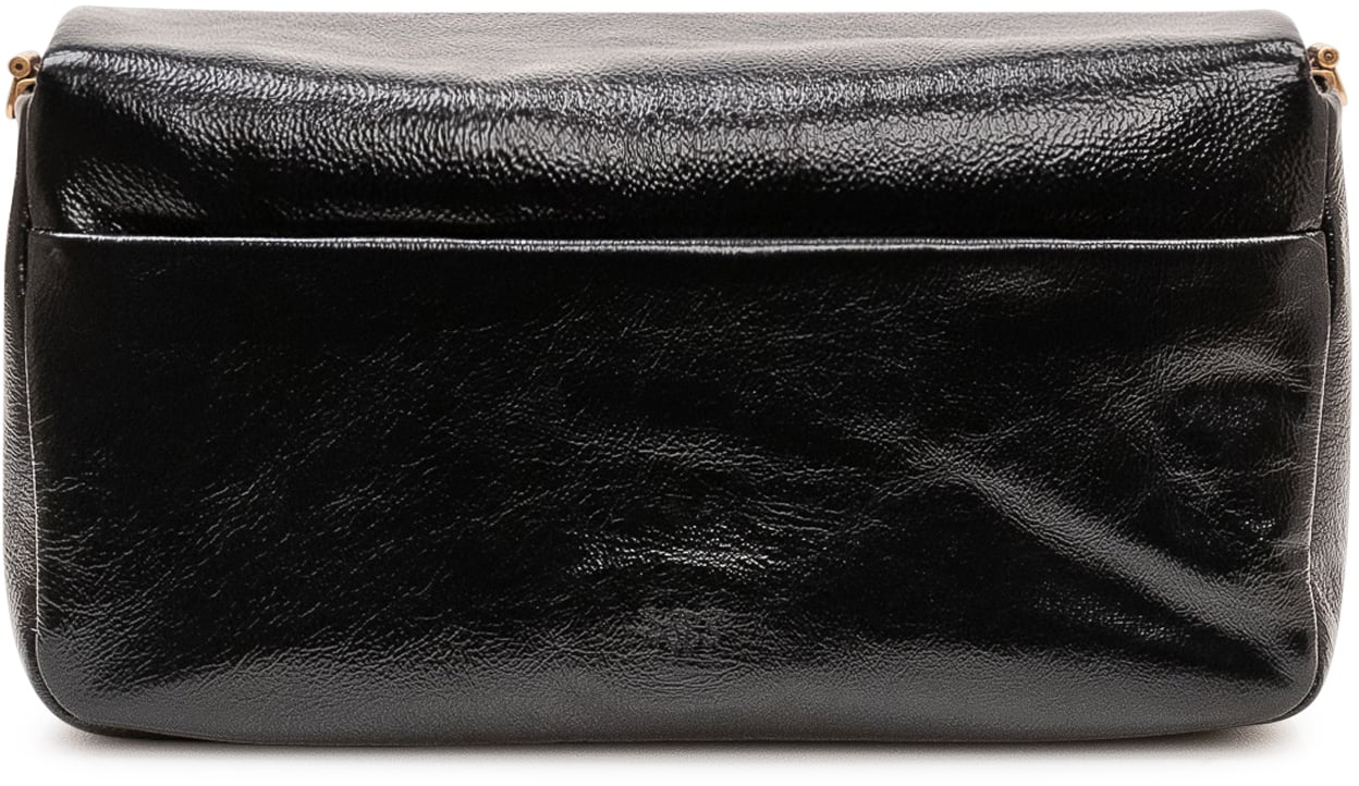 Pinko Borsa Click Soft Baguette con Patta Zwart