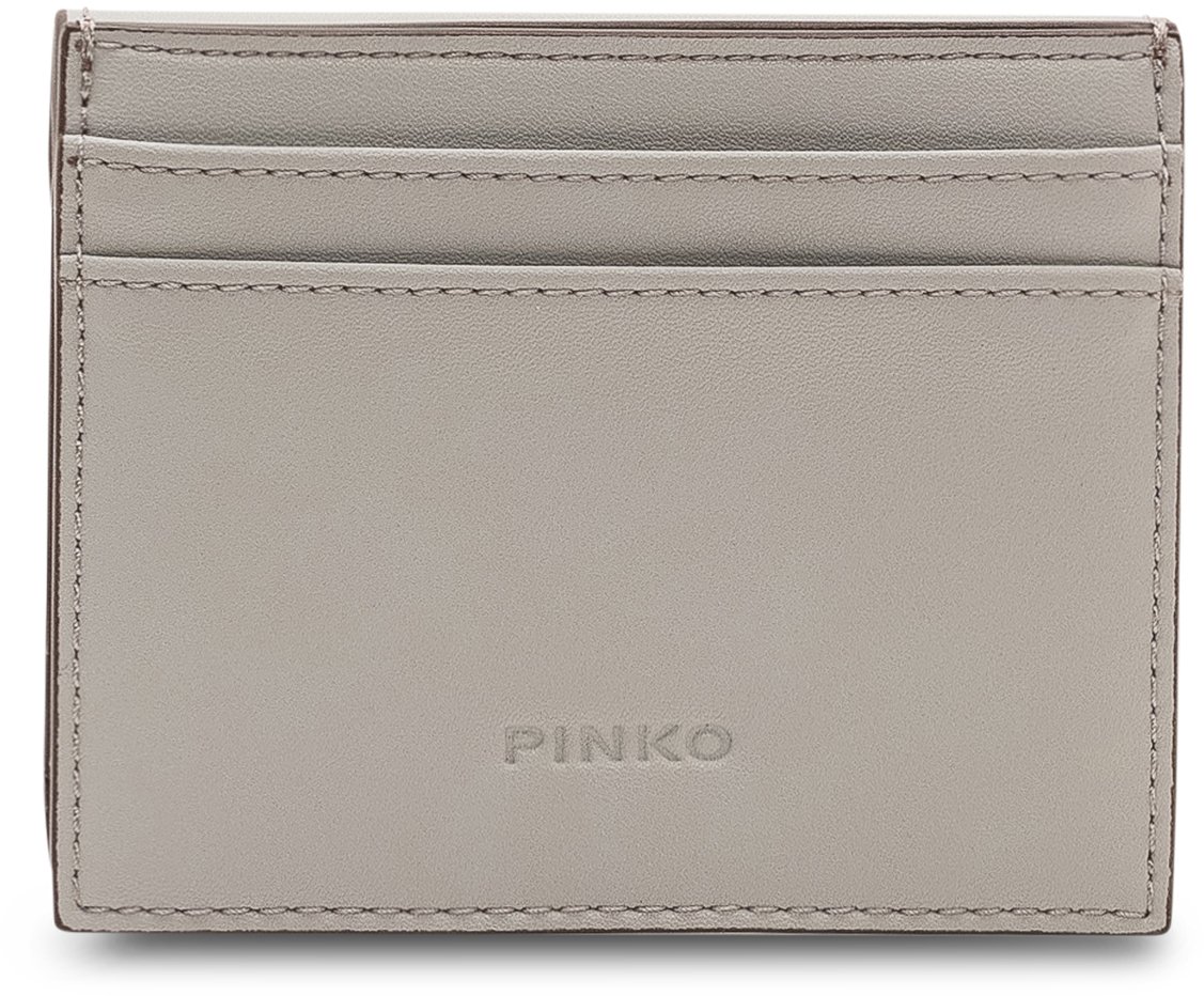 Pinko Portafoglio Saddle con Patta e Chiusura Frontale Taupe