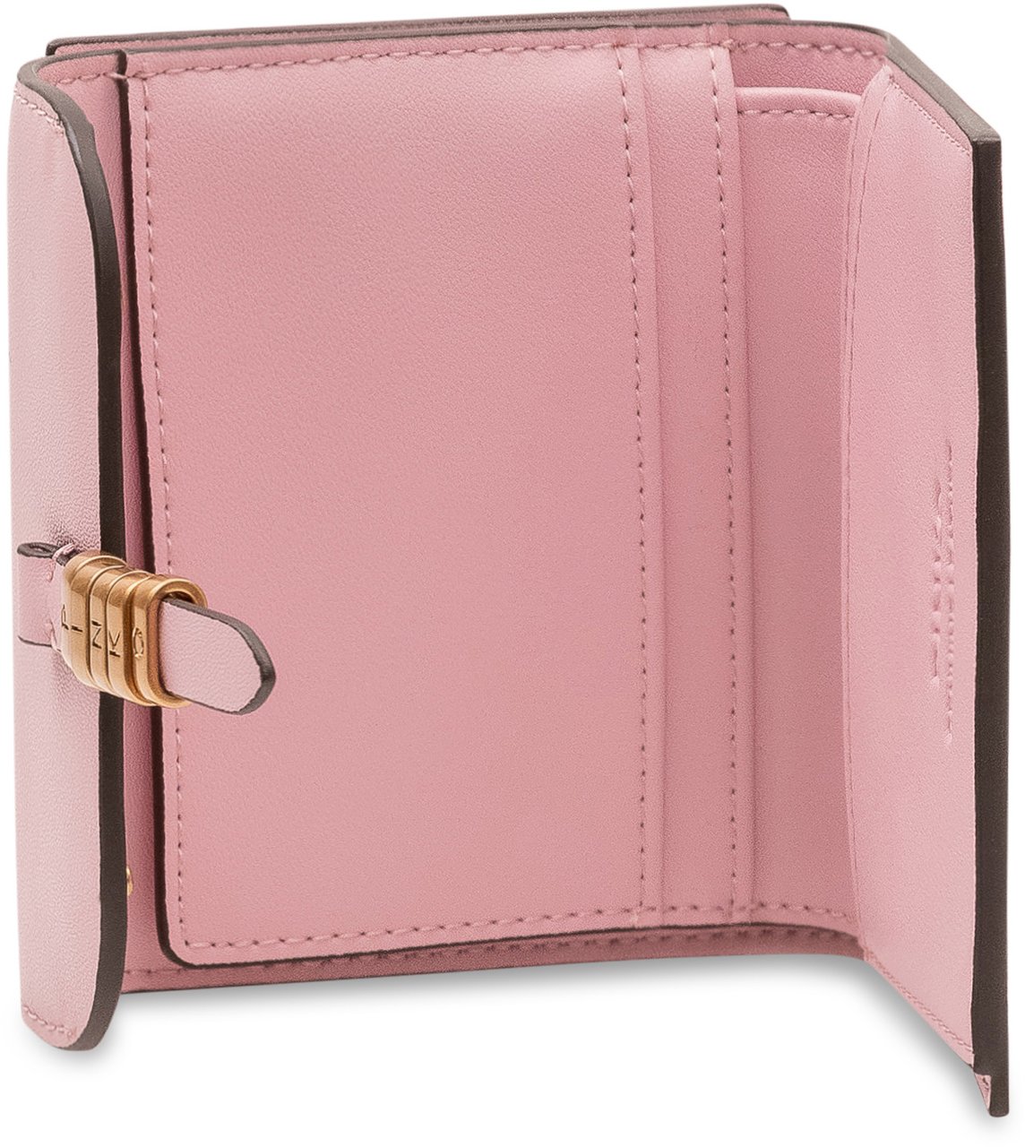 Pinko Portafoglio Saddle con Patta e Chiusura Frontale Roze
