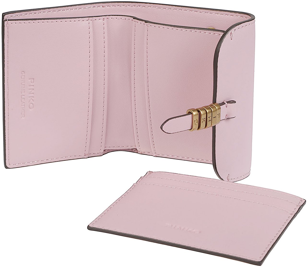 Pinko Saddle Wallet Pink Roze
