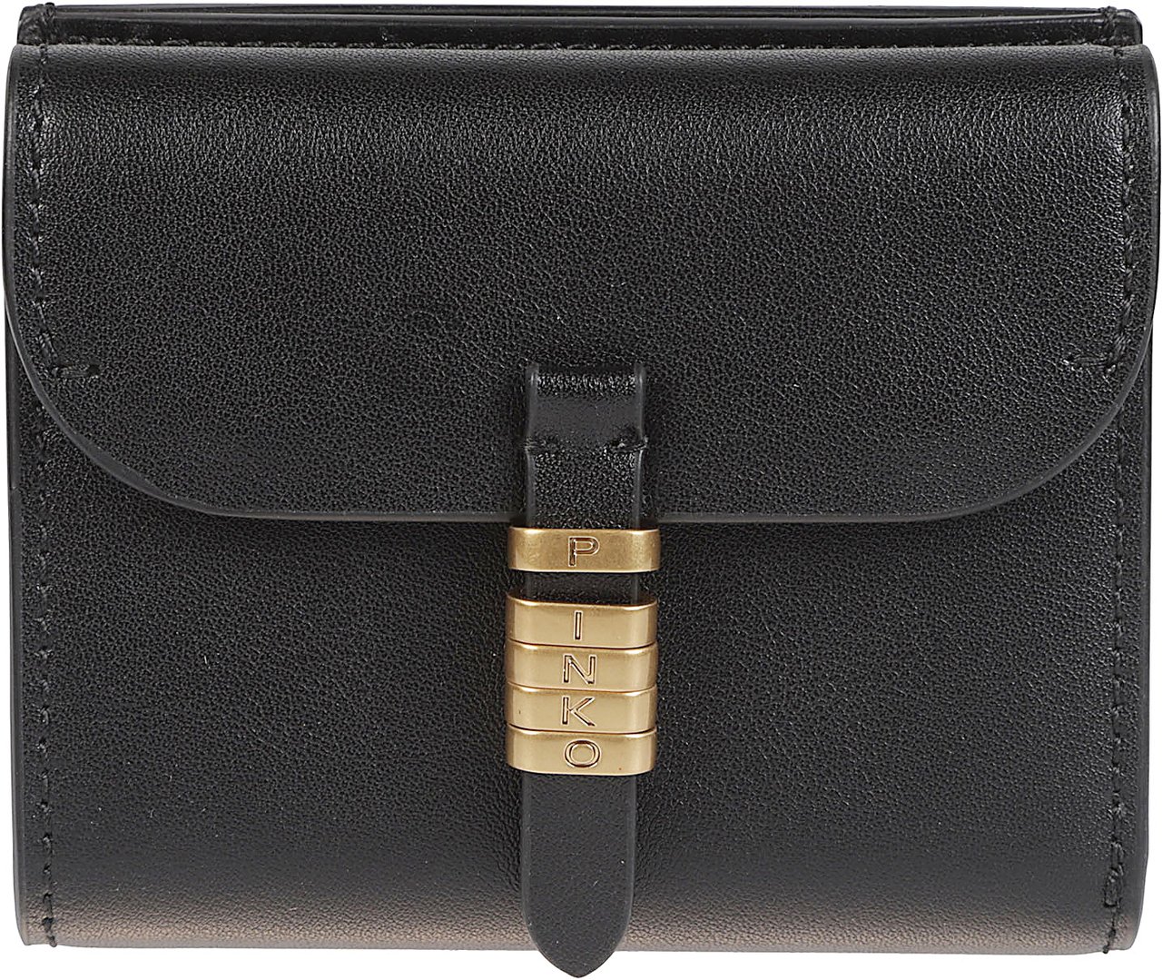 Pinko Saddle Wallet Black Zwart