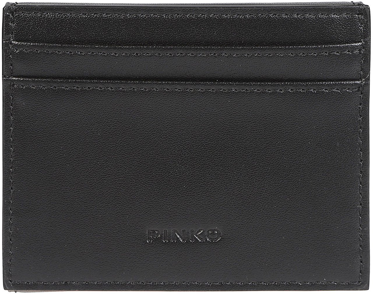 Pinko Saddle Wallet Black Zwart