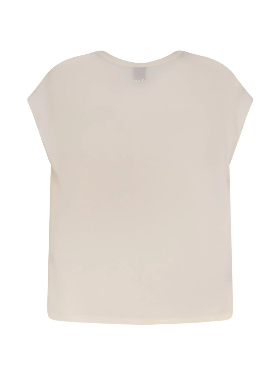 Pinko Blossom Boxy Short-Sleeved Fabric T-shirt Neutraal