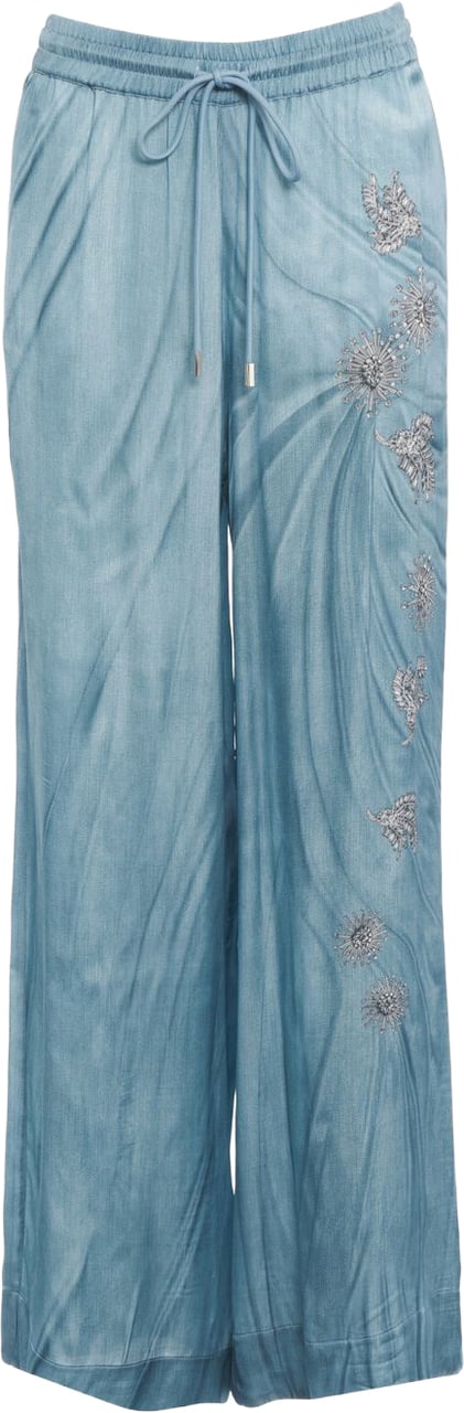 Pinko Pants with rhinestones Blauw