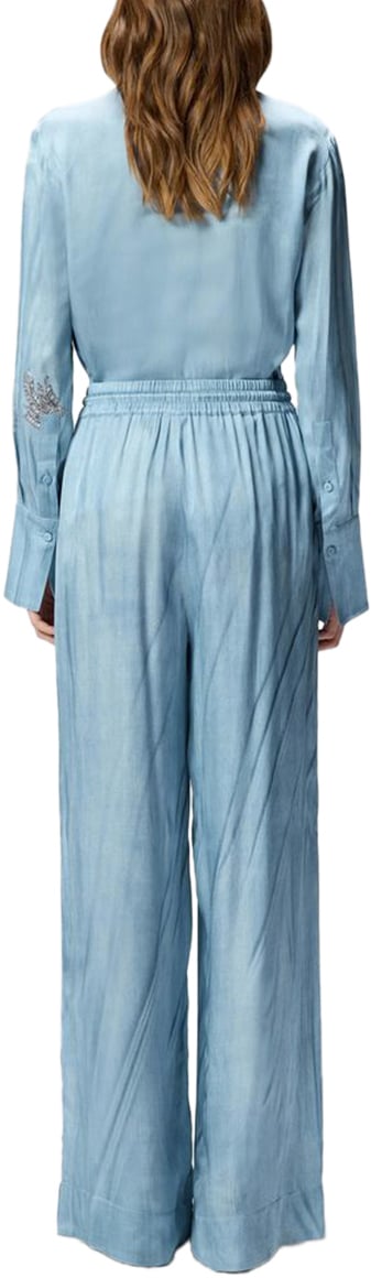 Pinko Trousers Cyan Cyaan