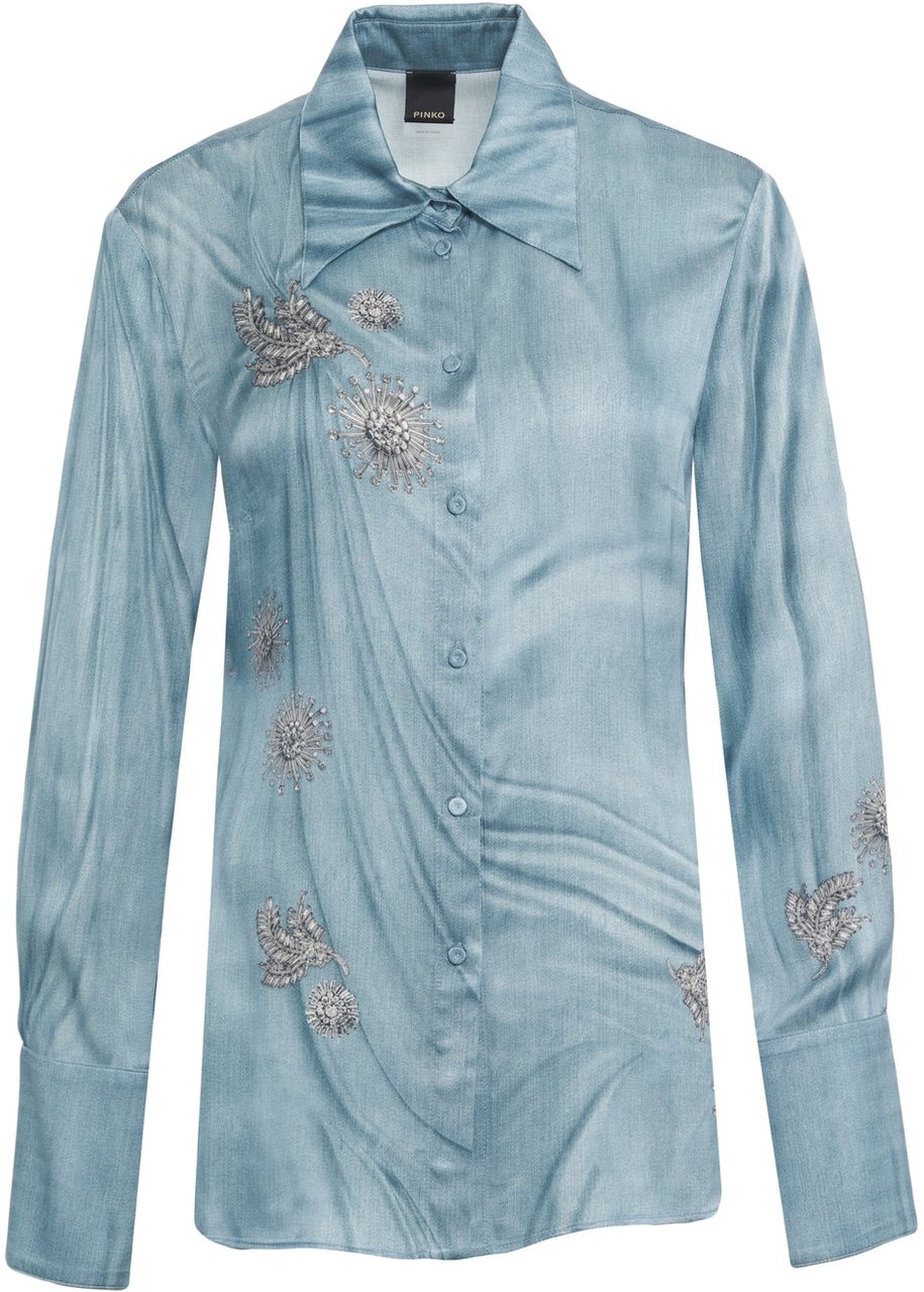 Pinko Blouse 'Christa' Blauw