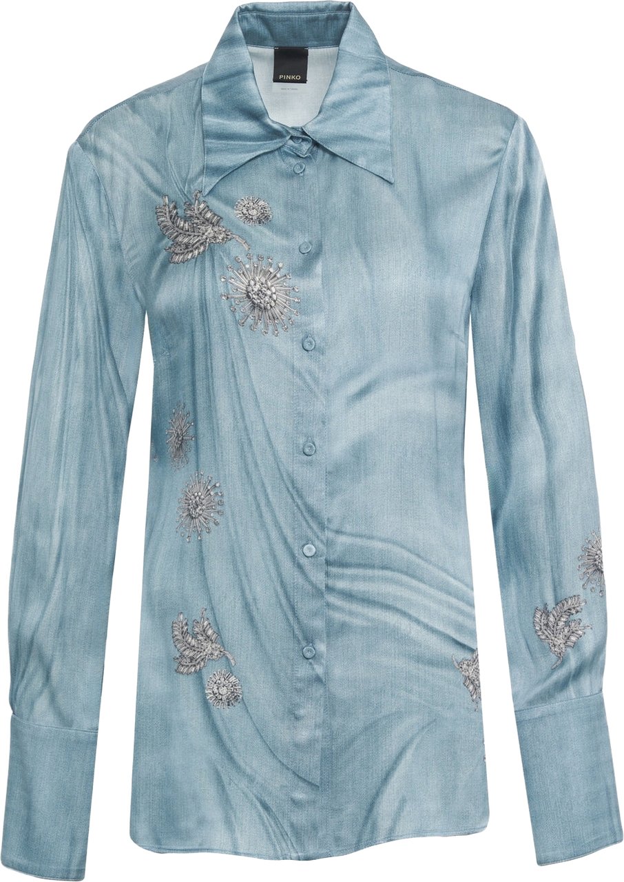 Pinko Blouse 'Christa' Blauw