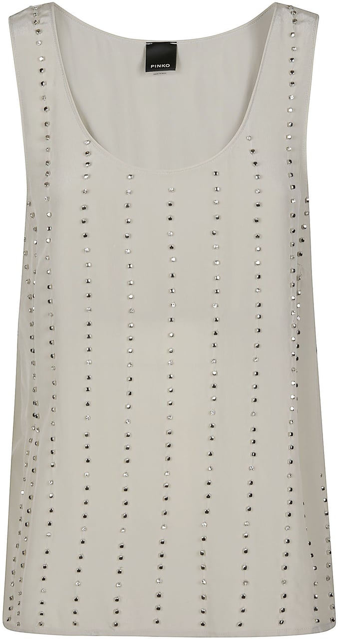 Pinko Tessa Tank Top Grey Grijs