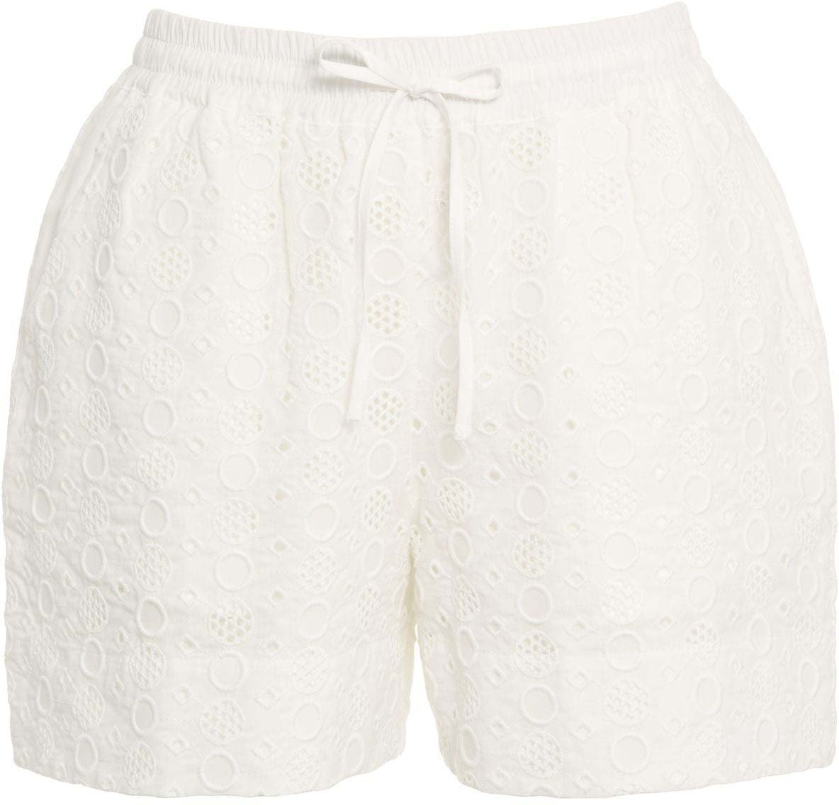 Pinko Shorts with broderie anglaise 'Liz' Wit