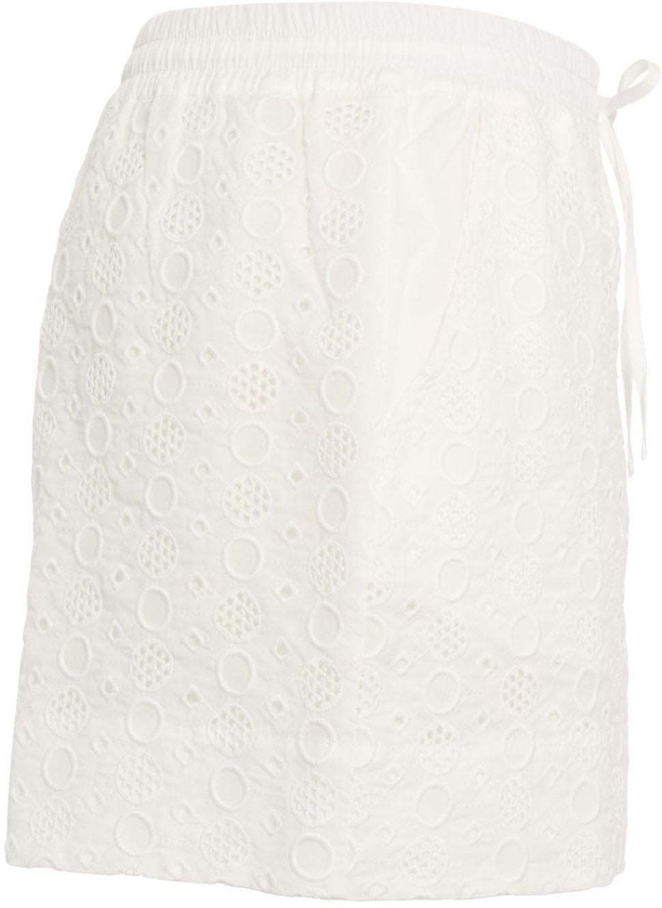 Pinko Shorts with broderie anglaise 'Liz' Wit