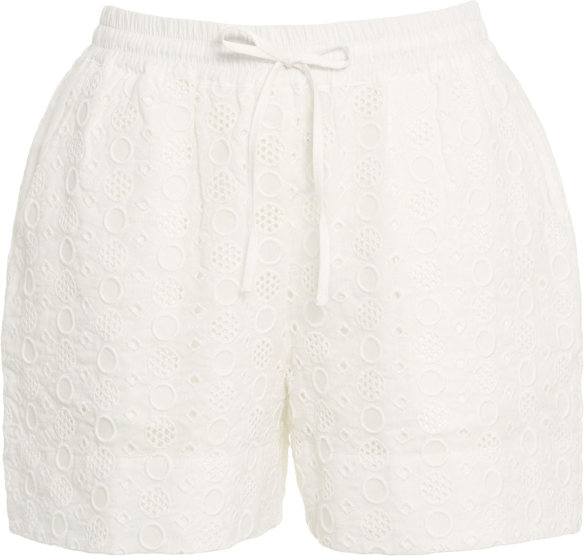 Pinko Shorts with broderie anglaise 'Liz' Wit