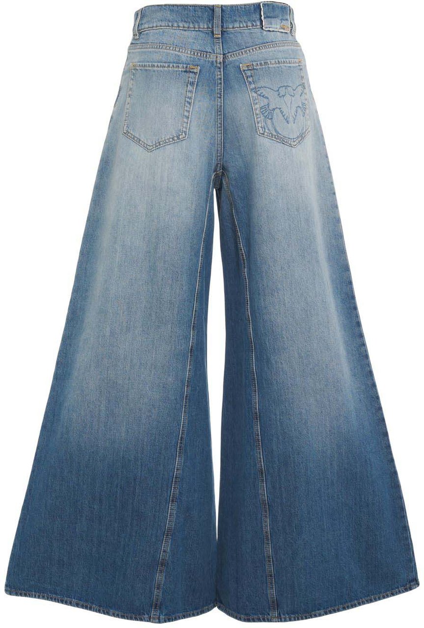 Pinko Wide leg jeans 'Winona' Blauw