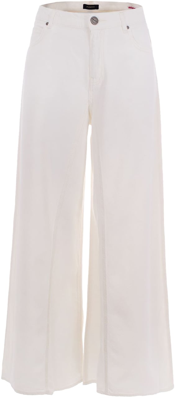 Pinko Trousers Bianco-Biancaneve Wit