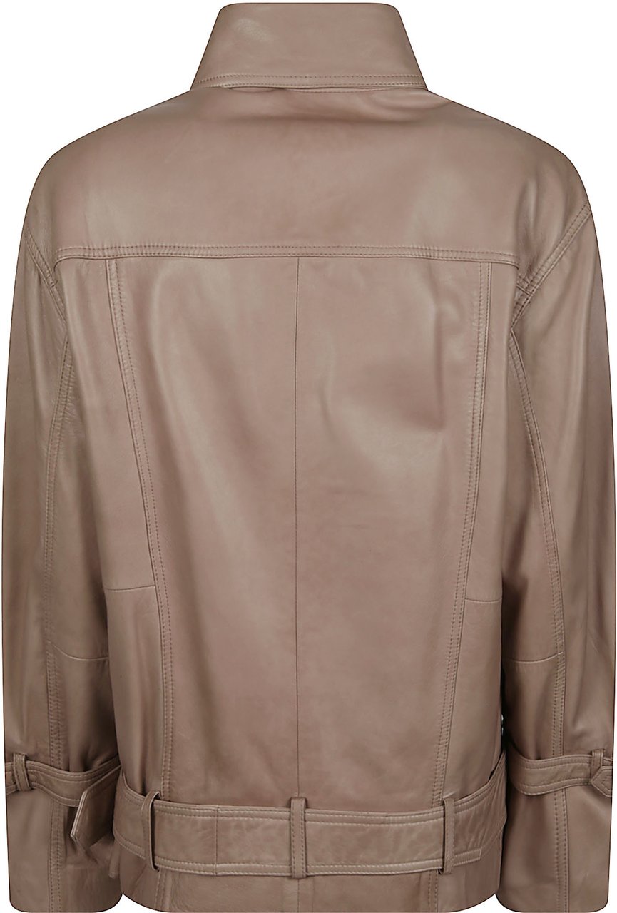 Pinko Candy Biker Jacket Nude Beige