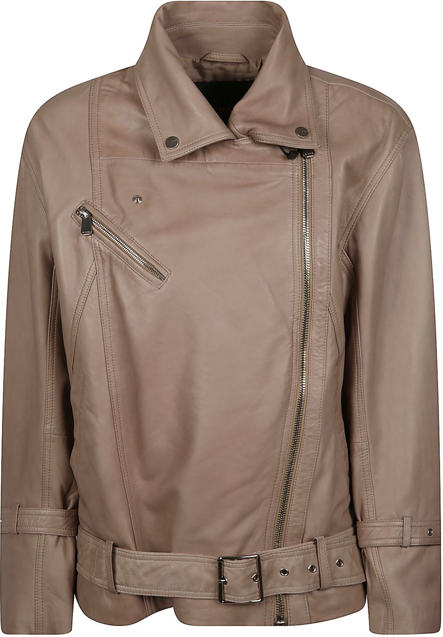 Pinko Candy Biker Jacket Nude Beige