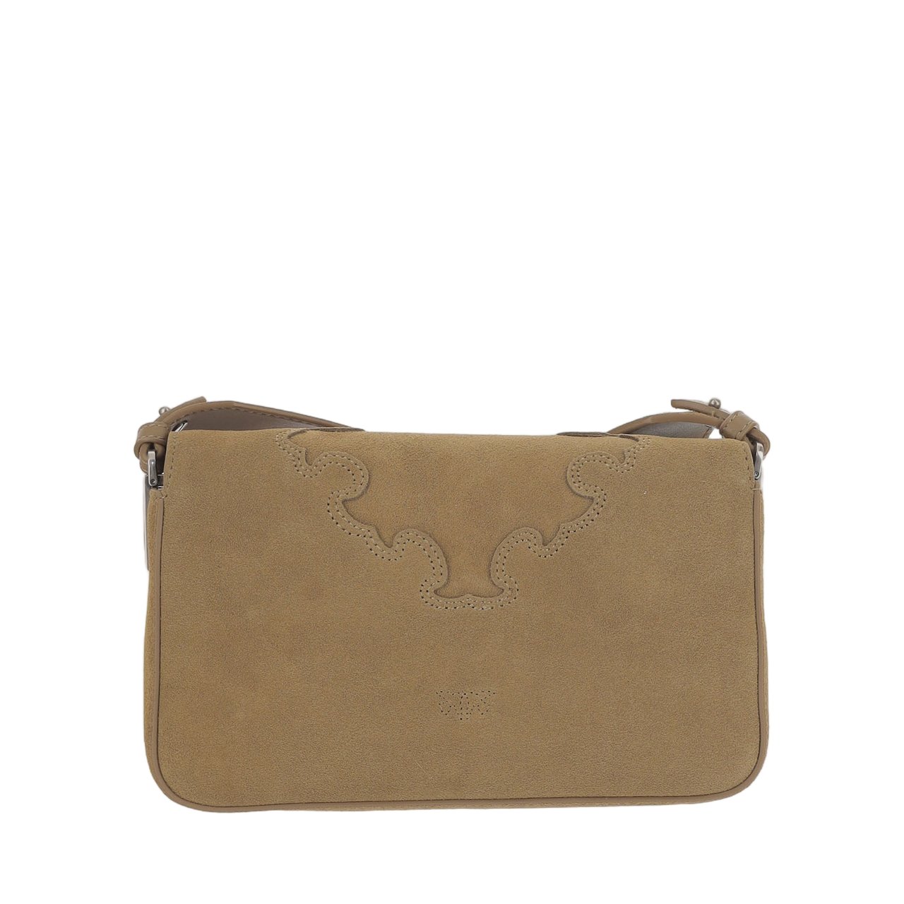 Pinko Love Bag One Slouchy Suede Bag Bruin