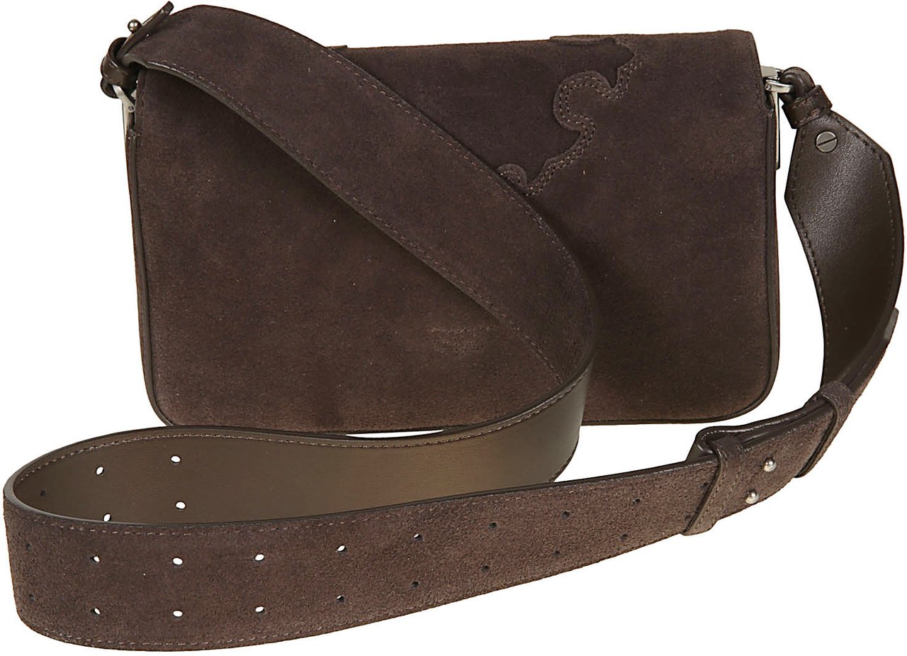 Pinko Love One Slouchy Mini Bag Brown Bruin