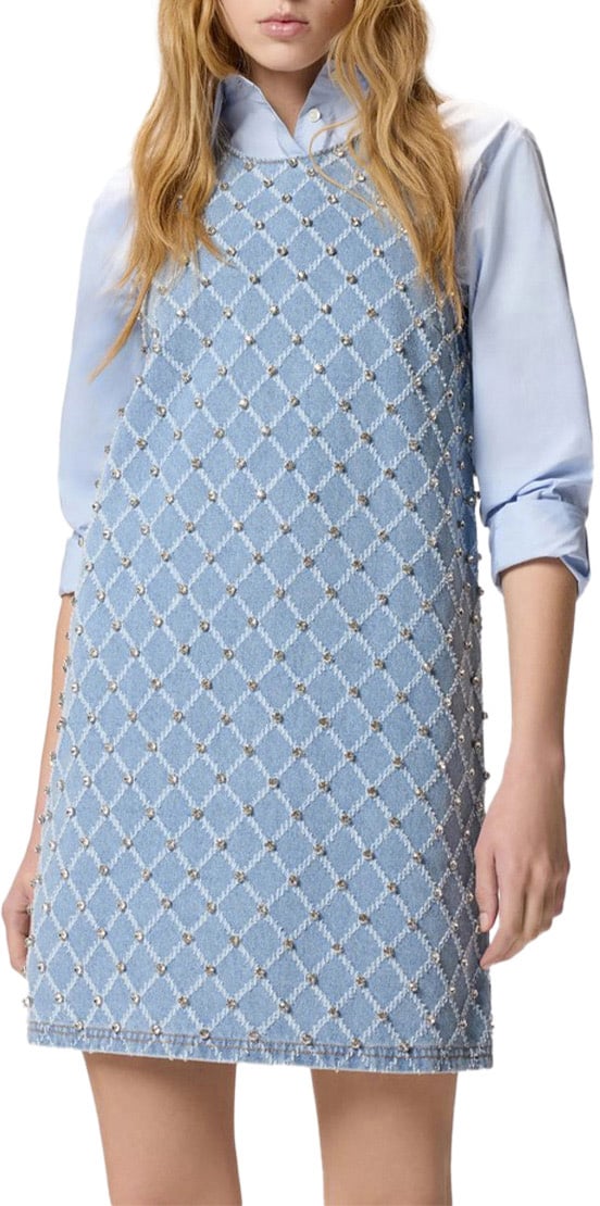 Pinko Dresses Blue Blauw