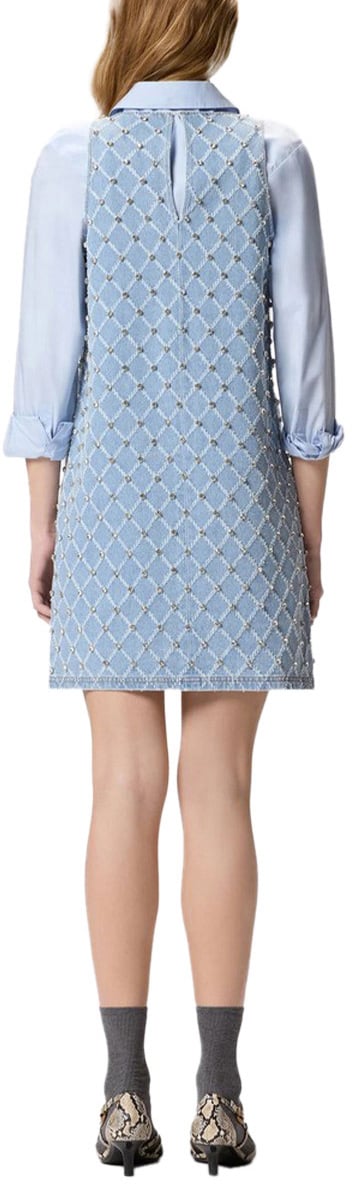 Pinko Dresses Blue Blauw