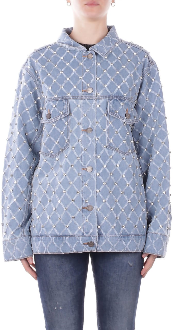 Pinko Jackets Light Denim Blauw