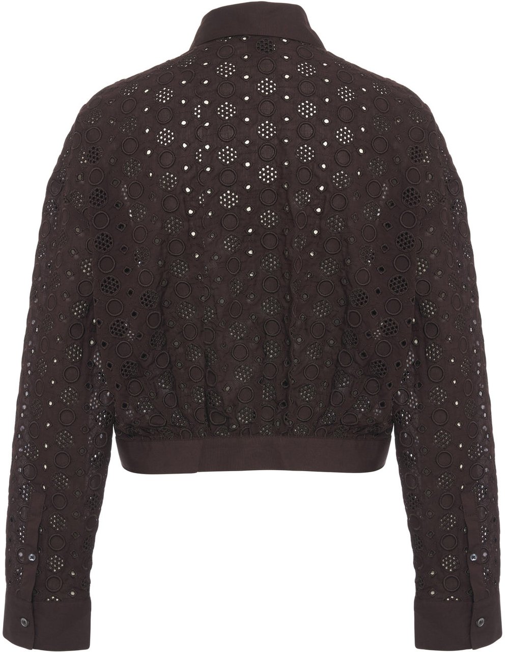 Pinko Sangallo emboridery blouse Bruin