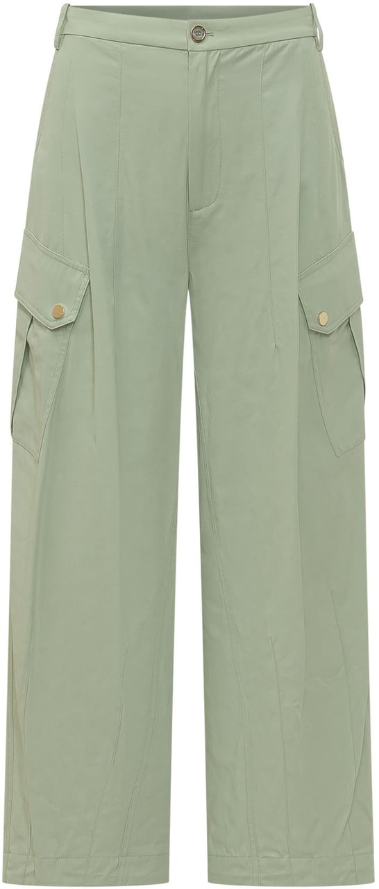 Pinko Pantalone Rosalin con Tasche Cargo Lime