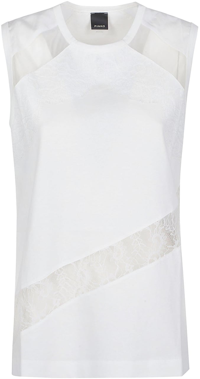 Pinko Molly Tank Top White Wit