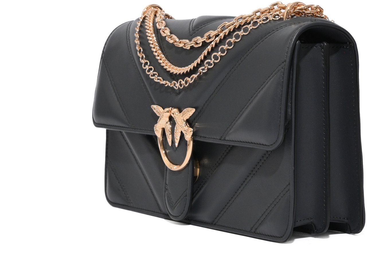 Pinko Bags Grigio Asfaltooro Mordore Divers