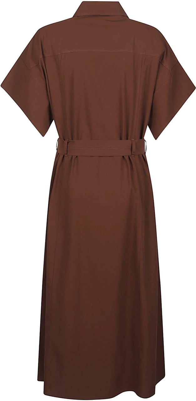 Pinko Alesha Midi Dress Brown Bruin