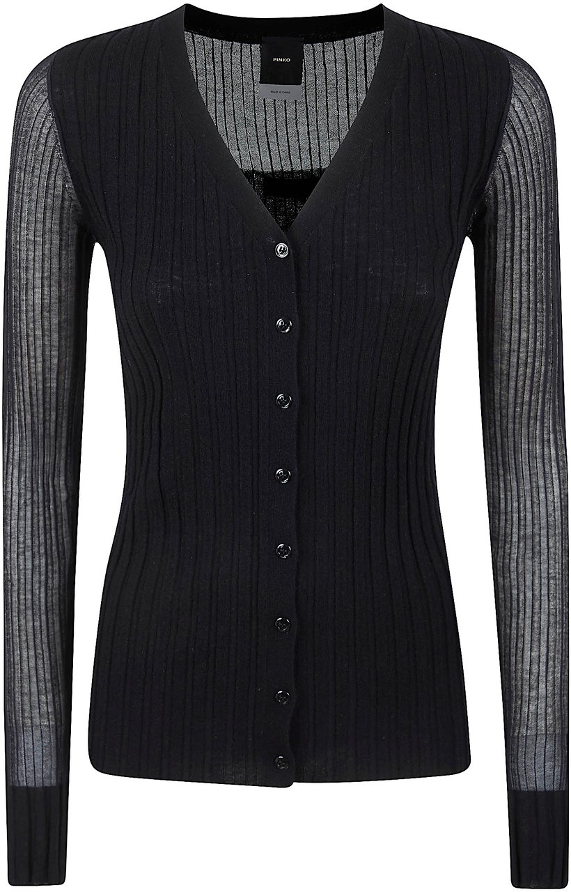 PINKO CALDO CARDIGAN BLEND WS SILK Zwart