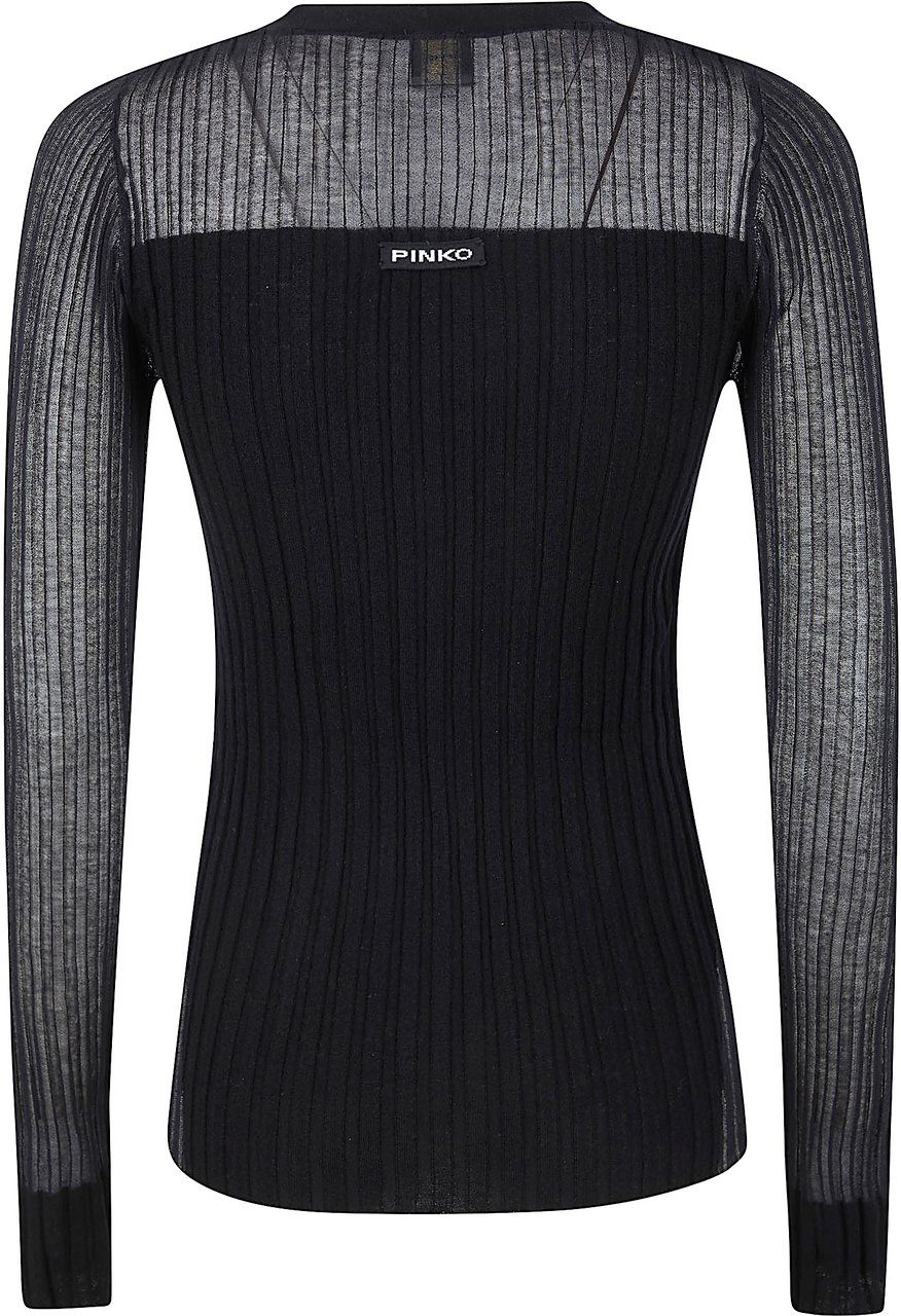 PINKO CALDO CARDIGAN BLEND WS SILK Zwart