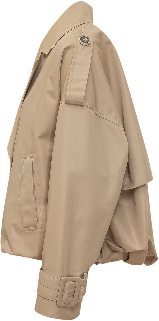 Pinko Trench Triscia Doppiopetto con Revers Beige